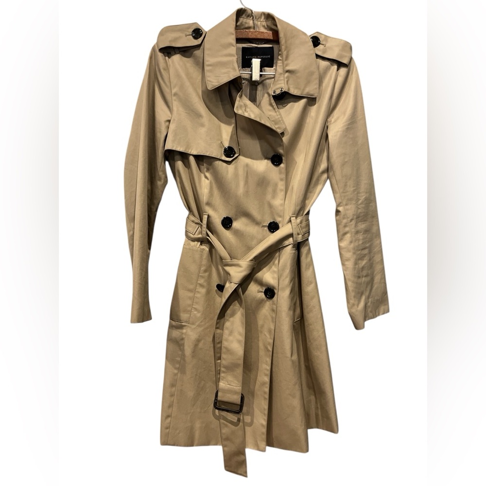 Banana Republic Tan Trench Coat